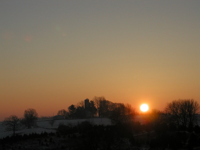 Sunrise from Dodgeville Hospital